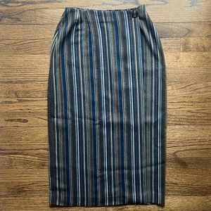 Express Compognie Internationale vintage striped wrap pencil skirt